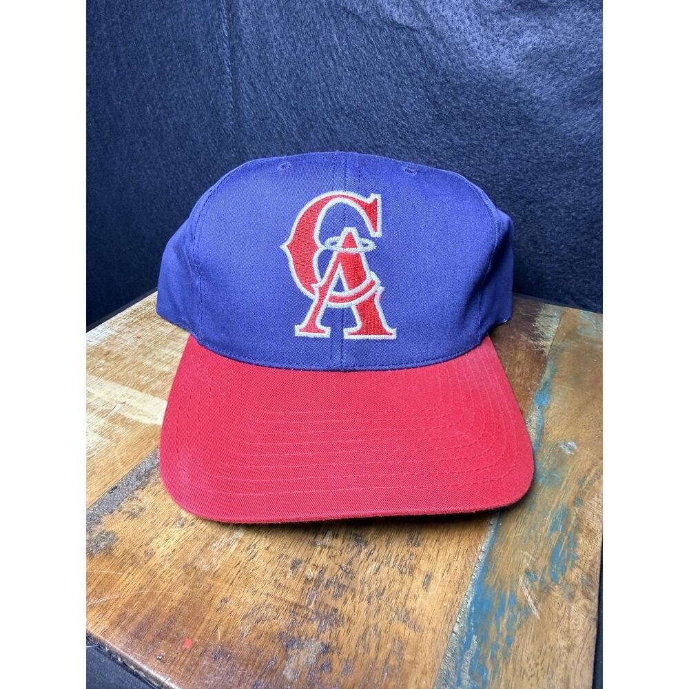 Vintage California Angels American Needle Snapback Cap Hat Blue Red OSFA